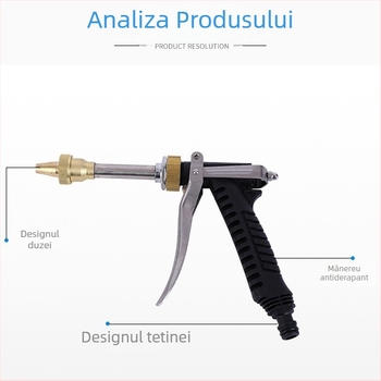Pistol portabil de spălare auto 12V Rong He — alimentare prin brichetă, 1,7 kg, potrivit pentru spălarea mașinii și curățarea aerului condiționat