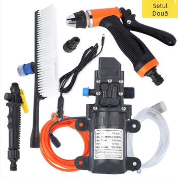Pistol de spălare auto portabil, electric, 12V, presiune înaltă 0.5 MPa, greutate 1.2 kg