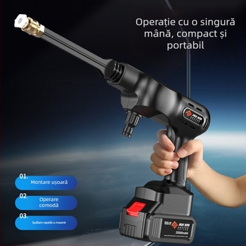 Sten ST-6 Spălător auto fără fir, pompă înaltă presiune portabilă cu baterie Li‑Ion; 21V, 240W, presiune maximă 3 MPa, debit 3 L/min, greutate 1,9 kg