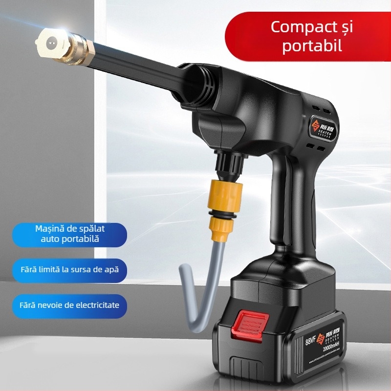 Sten ST-6 Spălător auto fără fir, pompă înaltă presiune portabilă cu baterie Li‑Ion; 21V, 240W, presiune maximă 3 MPa, debit 3 L/min, greutate 1,9 kg