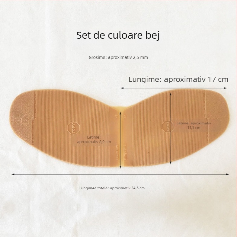 Insertie anti-derapare pentru antepicior la pantofi cu toc înalt, din lemn, rezistentă la uzură, silențioasă