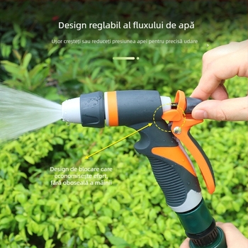 SUNSHINE Pulverizator portabil multifuncțional pentru grădină, cu 3 moduri, pentru udare, spălare auto, curățenie și spălat animale de companie, cu presiune înaltă