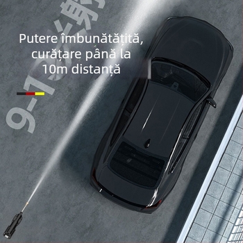 Joy — pistol de apă portabil fără fir pentru spălarea mașinii și udarea grădinii; baterie litiu, putere mare, fără cablu