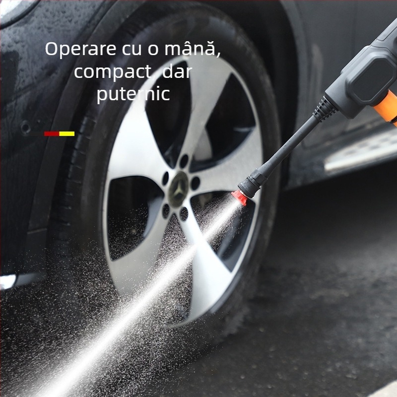 Joy — pistol de apă portabil fără fir pentru spălarea mașinii și udarea grădinii; baterie litiu, putere mare, fără cablu