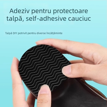 Patch de talpă antiaderent, rezistent la uzură – autoadeziv, stil plasă țesut, cauciuc, model 6084-012gh