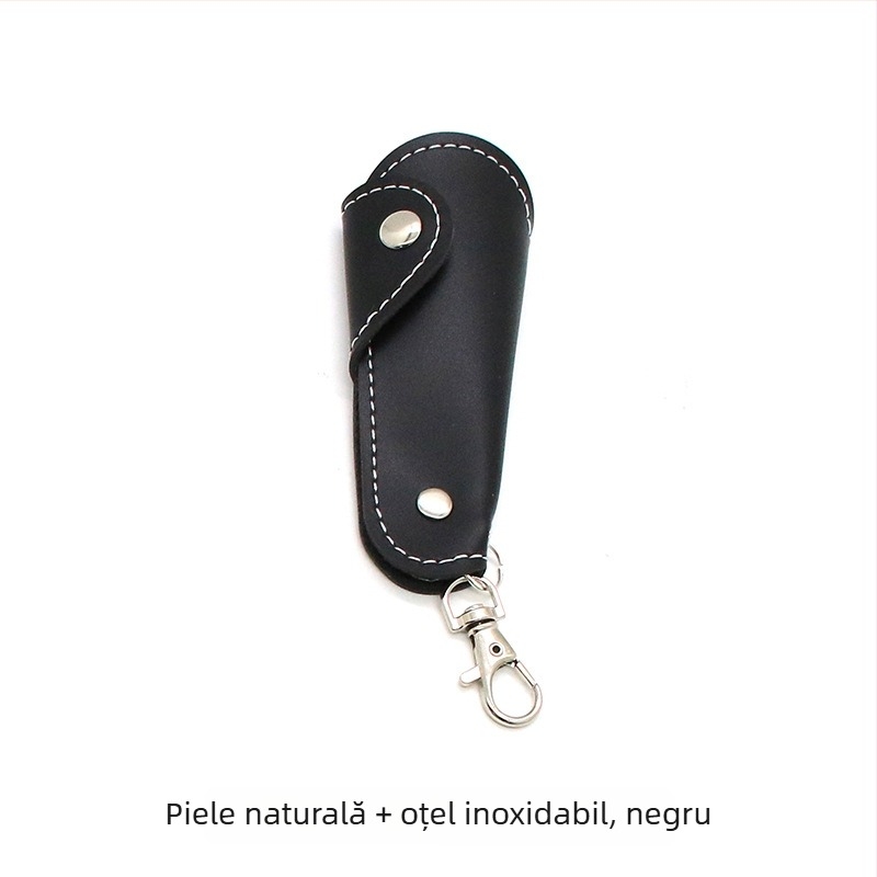 Xiebazi-7444 Shoehorn metalic cu husă din piele, Mini portabil, Design cu cataramă de agățare, Stil retro literar