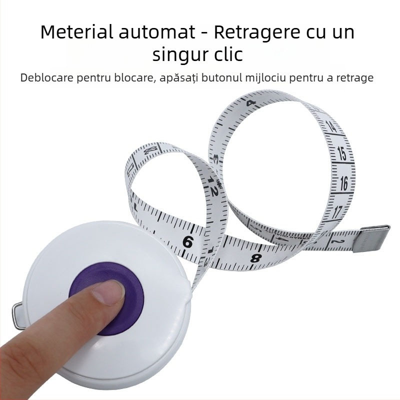 Three Gang bandă metru pentru haine și croitorie — material: piele de vită nano-sinteză; interval de măsurare 150 mm; utilizare casnică