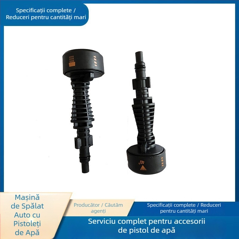 Pistol de apă cu baterie litiu pentru spălarea mașinilor, compact, duză 6 în 1, multifuncțional, presiune reglabilă