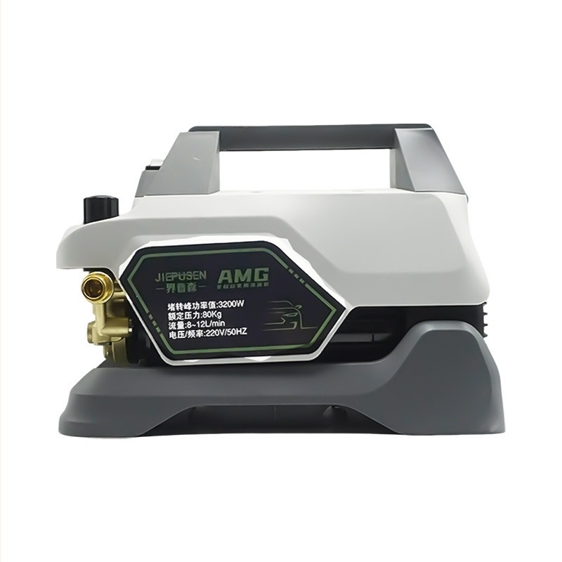 Jiepusen AMG spălător auto cu presiune reglabilă, aparat de curățare cu presiune pentru domiciliu, motor cu nucleu de cupru, 1800 W nominal / 3200 W max, 220 V, 100 bar, 12 L/min