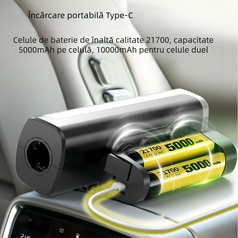 Pistol de spălat auto wireless, presiune înaltă, design pliabil, model NJ-HE, cod 1803, corp ABS, greutate netă 1,3 kg, debit 17A