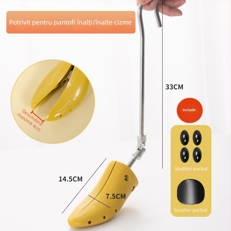 Extensor de pantofi – Modelul 985, pentru pantofi din pânză, unealtă universală de întindere a lățimii și lungimii