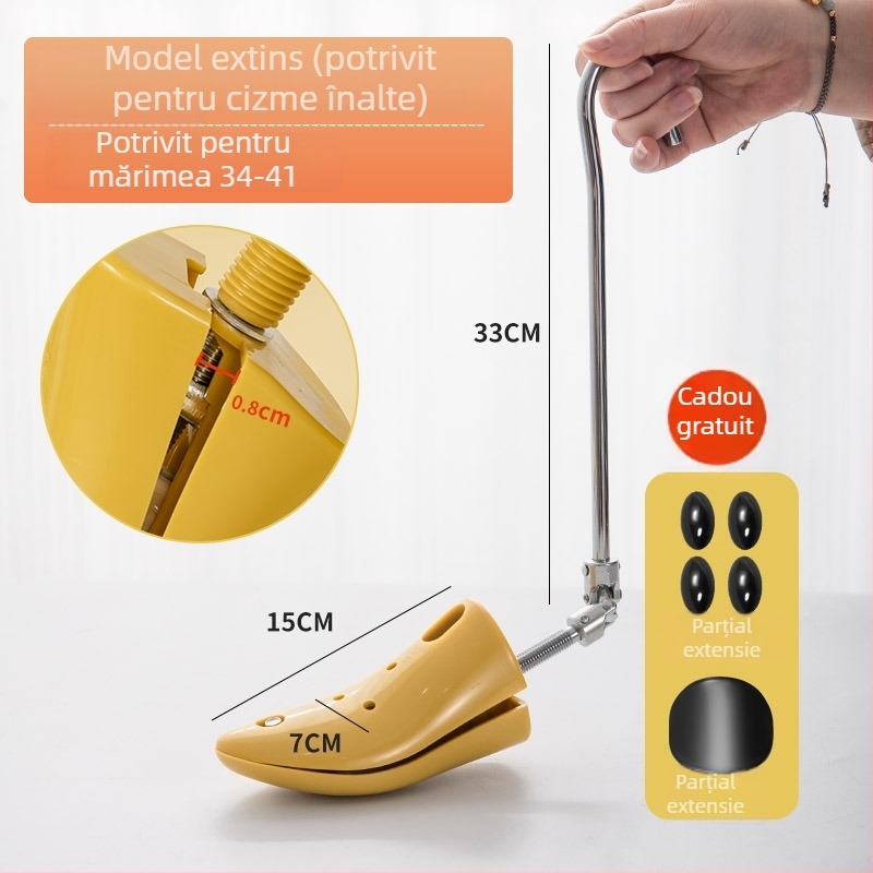 Extensor de pantofi – Modelul 985, pentru pantofi din pânză, unealtă universală de întindere a lățimii și lungimii