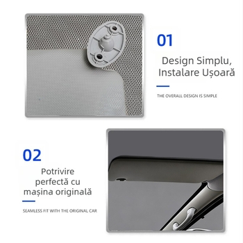 Parasolar frontal auto - fibră de carbon, model Rlb-a-498, pentru Sea Lion