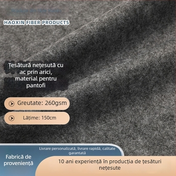 Țesătură nețesută cu ac, fleece gros dens, fără cusături, tapiserie pentru tavă auto, 260 g/m², poliester + polipropilenă