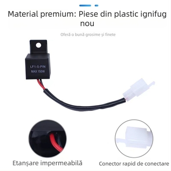 Releu LED pentru motociclete – 12V, impermeabil, 2PIN LF1-S-PIN, releu semnalizare