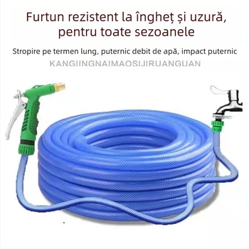 Pistol de apă cu presiune înaltă pentru spălarea mașinii și grădinii – corp din materiale plastice tehnice, duză din aliaj, jet la 6–9 m, temperatură apei la intrare până la 40°C