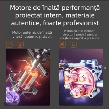 Mașină de spălat auto portabilă pentru uz casnic, cu presiune înaltă, 1500W, 220V, 110 bar, 7 L/min, 3,5 kg