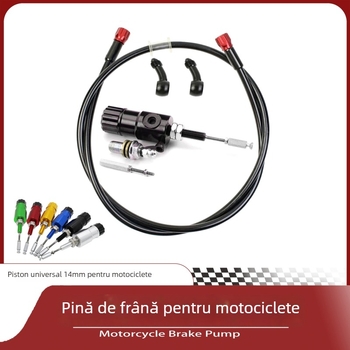 Pompa de frână CNC pentru motocicletă – unitate inferioară cu conductă de ulei 1200, integrare ambreiaj, universal pentru motociclete 125cc–250cc