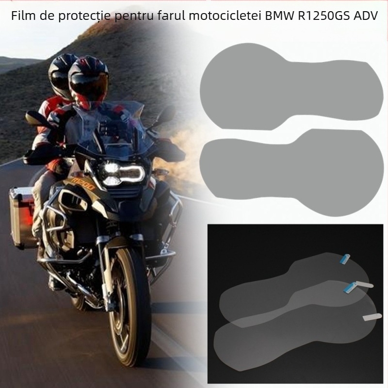 Film protector pentru farul motocicletei pentru BMW R1250GS ADV – Ultra HD, Rezistent la zgârieturi, Uzură