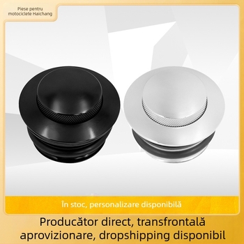 Cap rezervor Harley Softail CNC, tip pop-up, apăsat în sensul acelor de ceas, aluminiu