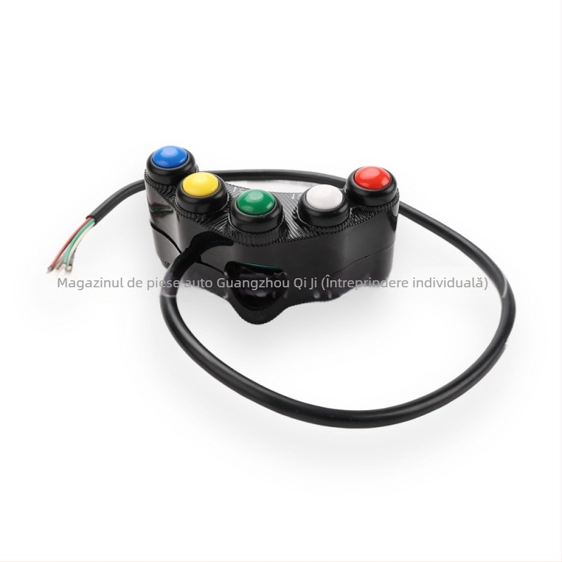 Comutator impermeabil pentru motocicletă de curse pentru oprire far, semnalizatoare și claxon (Personalizare procesare: Da; Brand: 1; Model: 1; Articol: 1; Sursă de export cross-border: Da)