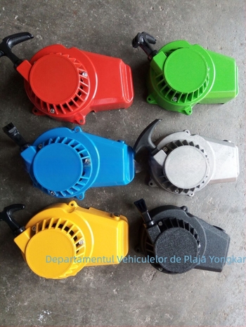 Comutator de pornire prin tragere manuală pentru motocicletă mini 49CC – Aluminiu, Model 40-6, pentru mini mașini sport și vehicule off-road mici (Brand: Hand puller)