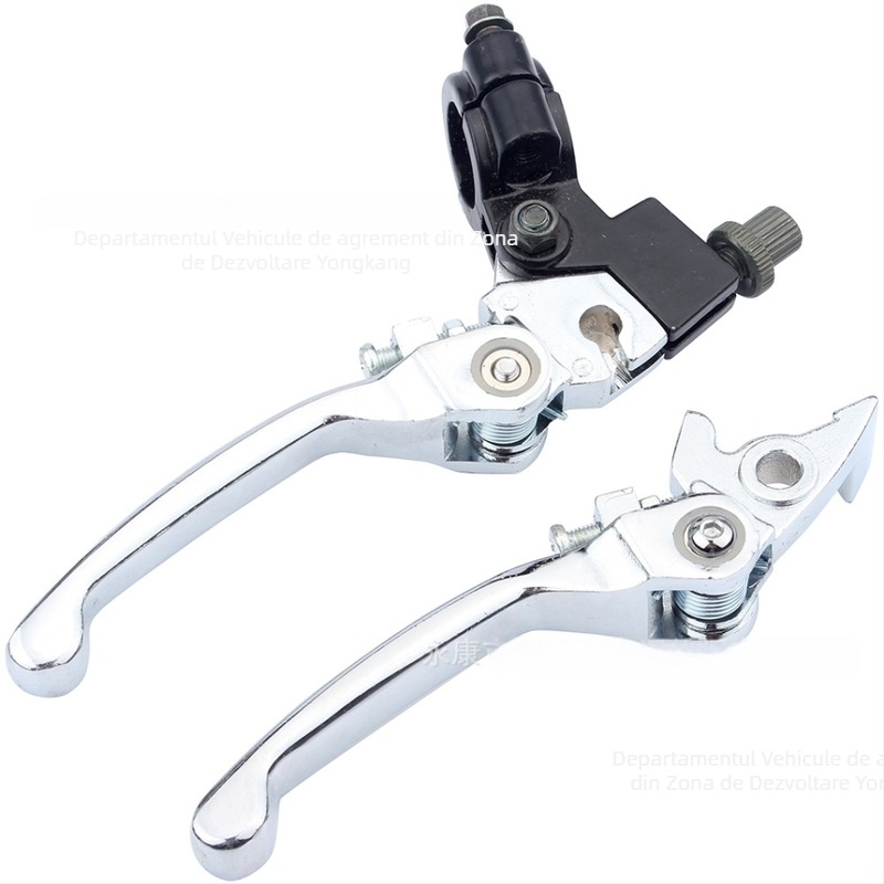 Manetă de frână și ambreiaj pliabilă pentru ATV, 50-250cc, electroplacată