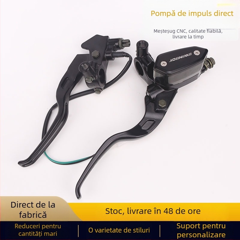 Cilindru principal de frână CNC pentru motocicletă – acționare prin apăsare directă, frână cu două degete, adaptor universal, model BMSC06