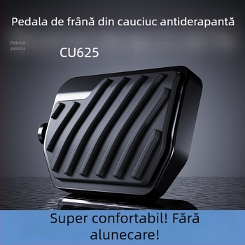 Pedala de frână pentru spate a motocicletei Wuji CU625 – cauciuc antiderapant, design mărit, model 001