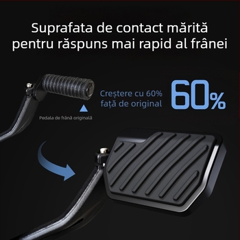 Pedala de frână pentru spate a motocicletei Wuji CU625 – cauciuc antiderapant, design mărit, model 001