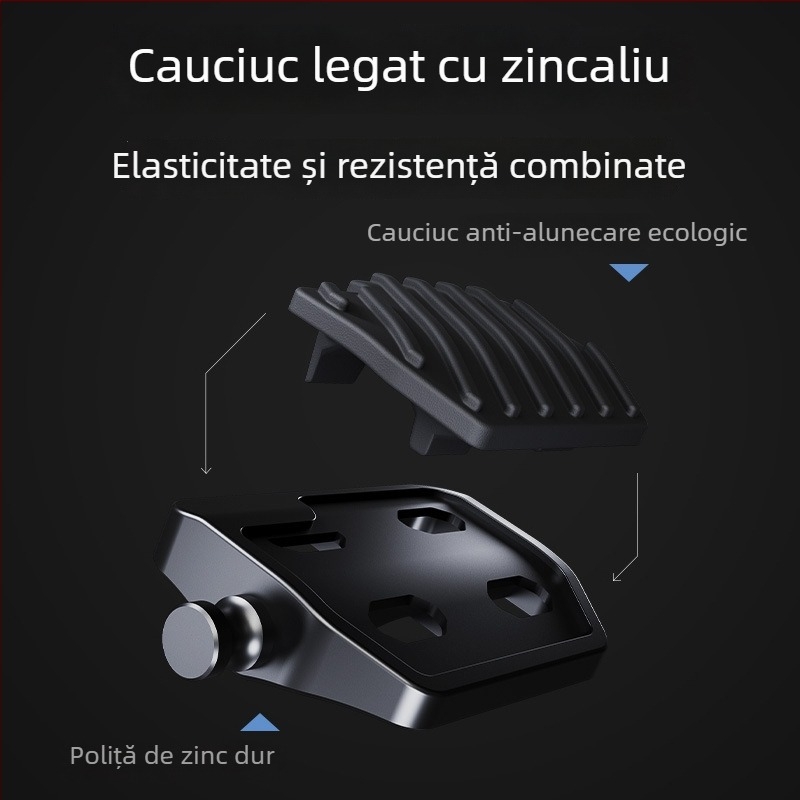Pedala de frână pentru spate a motocicletei Wuji CU625 – cauciuc antiderapant, design mărit, model 001