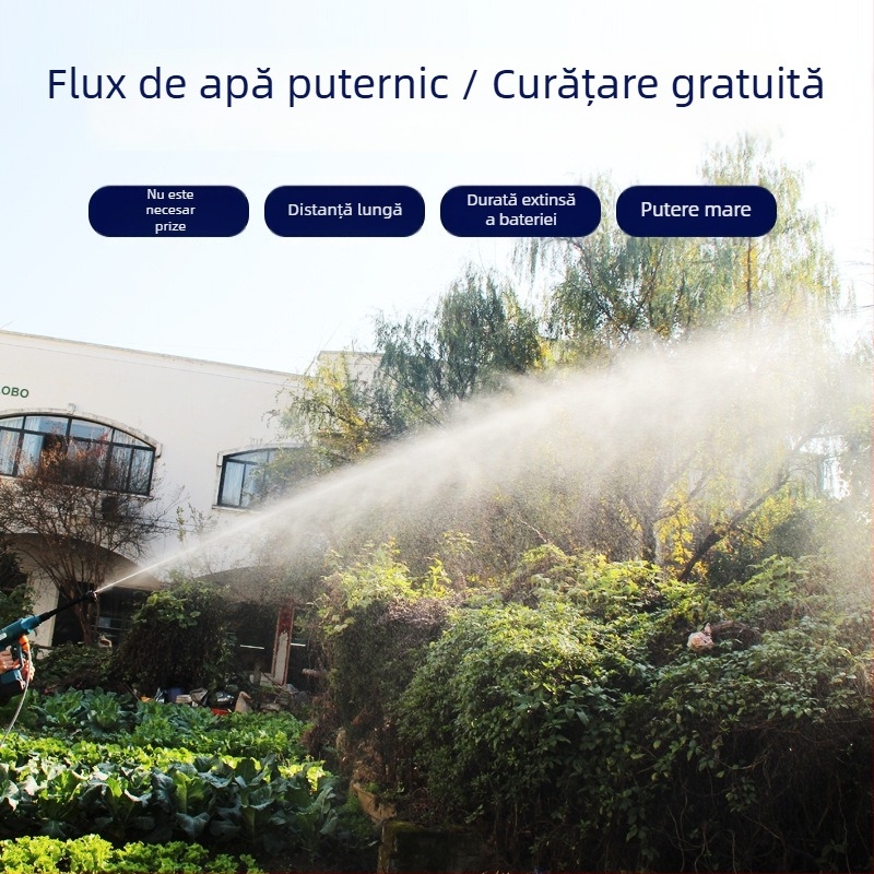 Spălător auto fără perii, cu baterie litiu, reîncărcabil, pistol cu presiune înaltă, portabil, fără fir (21V, 50)