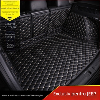 Covor de portbagaj din piele, cu acoperire completă, pentru modele Jeep SUV, marca Jiamai, personalizare disponibilă, rating cinci stele.