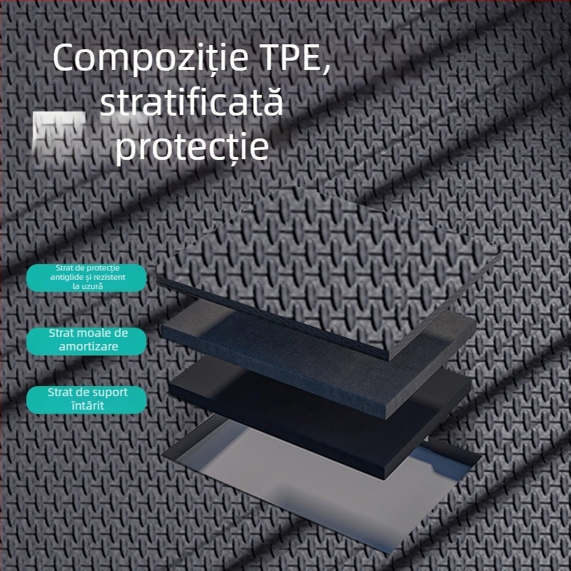 Covoraș portbagaj din TPE pentru autoturisme dedicate, impermeabil și rezistent la uzură, cu margine înaltă, producție personalizată, marca Chebei