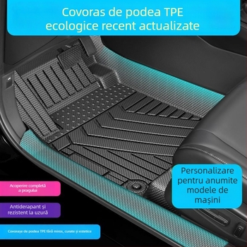 Covorașe de podea din TPE pentru vehicule cu energie nouă, acoperire 3D completă, impermeabile, personalizabile