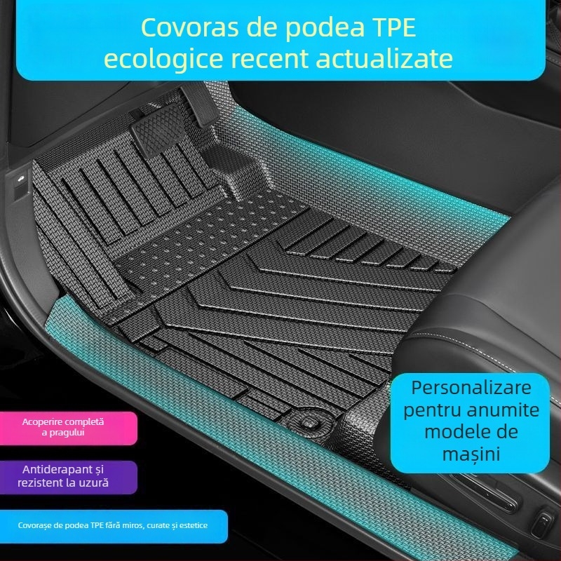Covorașe de podea din TPE pentru vehicule cu energie nouă, acoperire 3D completă, impermeabile, personalizabile