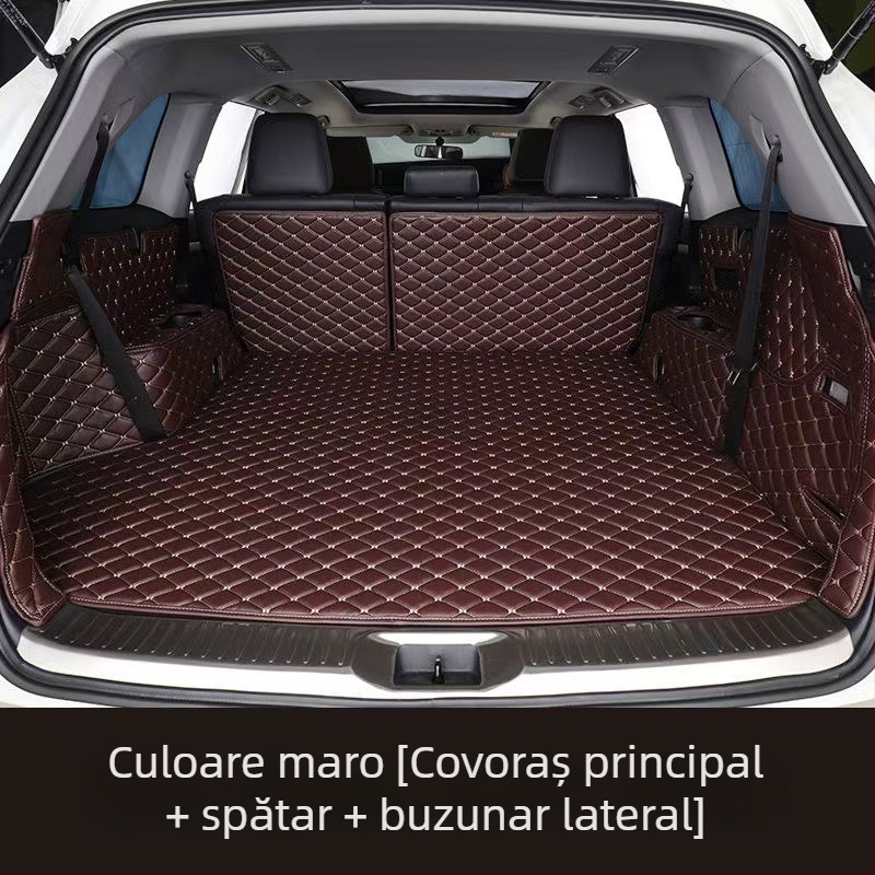 Covor de portbagaj din piele, cu acoperire completă, pentru modele hibride