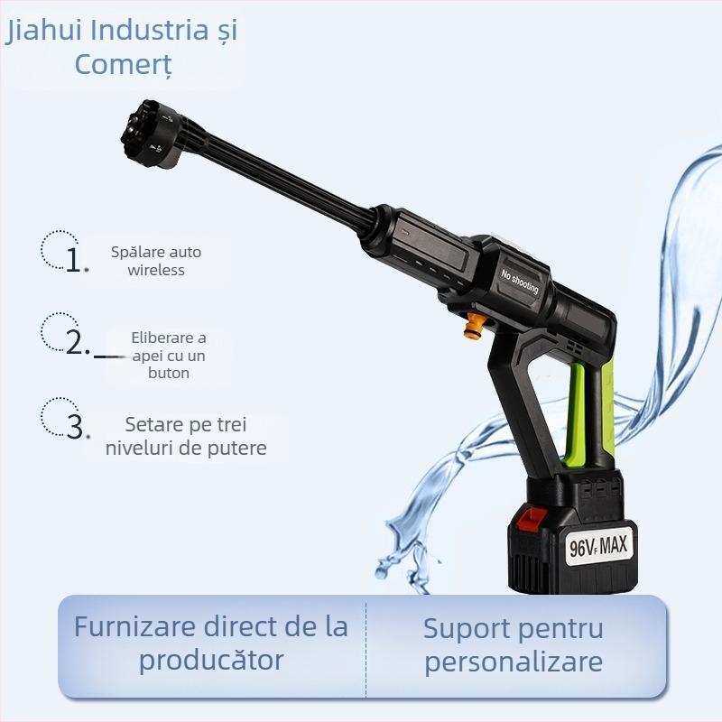 Spălător auto fără fir, cu baterie de litiu, 21V, 50 bar, 3,8 kg