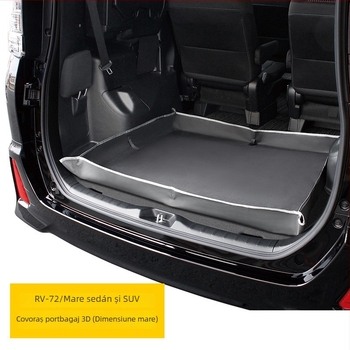Covoraș portbagaj pentru mașină, impermeabil, PVC, potrivire universală, organizare încărcături