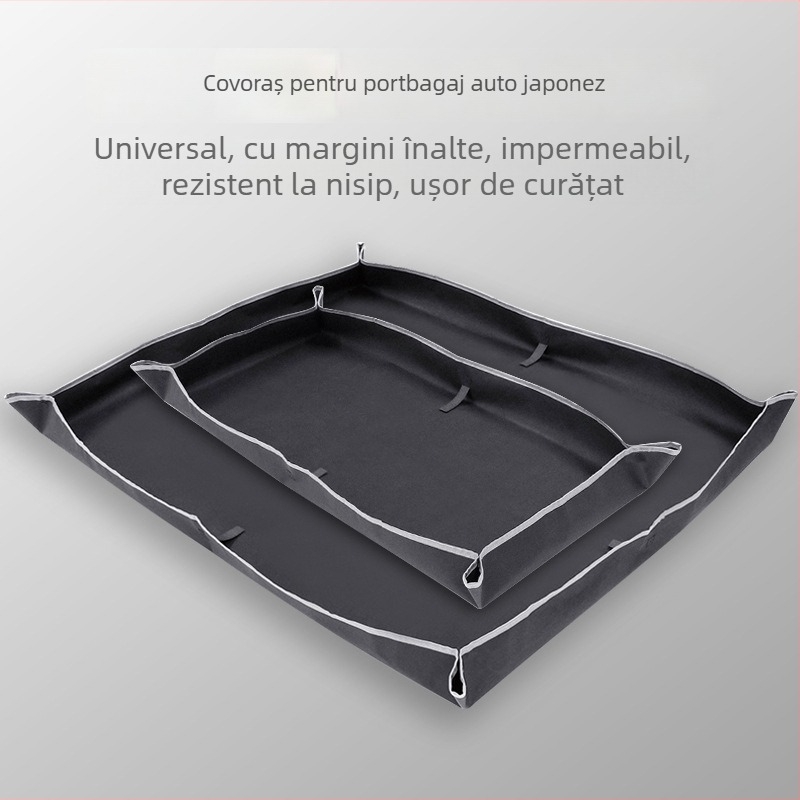 Covoraș portbagaj pentru mașină, impermeabil, PVC, potrivire universală, organizare încărcături
