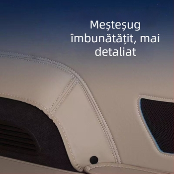 Covoraș de portbagaj Galaxy E5, acoperire completă, piele Nappa, brand Miao, origine Shandong, modele dedicate, personalizare disponibilă.