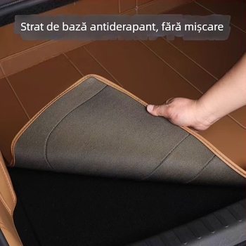 Covoraș de portbagaj Galaxy E5, acoperire completă, piele Nappa, brand Miao, origine Shandong, modele dedicate, personalizare disponibilă.