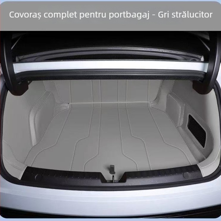 Covoraș de portbagaj Galaxy E5, acoperire completă, piele Nappa, brand Miao, origine Shandong, modele dedicate, personalizare disponibilă.