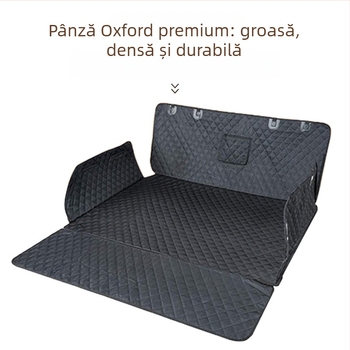 Covoraș auto pentru câini pentru portbagajul din spate – țesătură, impermeabil, durabil, pliabil, personalizabil