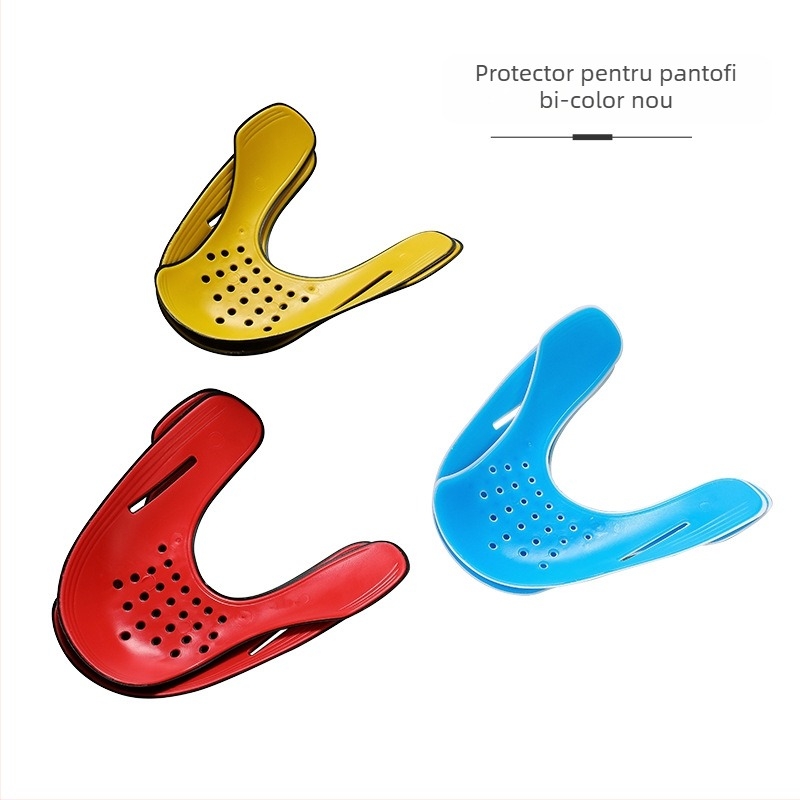 Protector din silicon bi-color pentru pantofi — susținere a părții superioare, protecție împotriva cutelelor și a pliurilor, potrivit pentru sneakers, pantofi casual și de lucru (all-season)