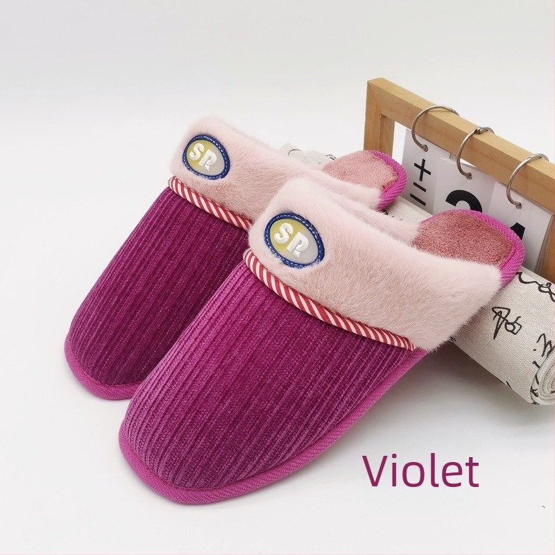 Papuci de casă unisex, pentru iarnă, cu partea superioară din material textil, talpă cusută, grosime 1,5–3,5 cm, păstrează căldura, pentru cupluri