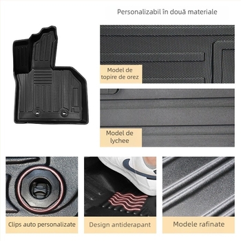 Covorașe de podea din cauciuc și covoraș de portbagaj pentru Lexus LBX 2024+ (RHD) – impermeabile, rezistente la uzură