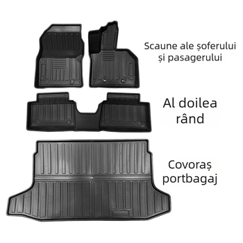 Covorașe de podea din cauciuc și covoraș de portbagaj pentru Lexus LBX 2024+ (RHD) – impermeabile, rezistente la uzură