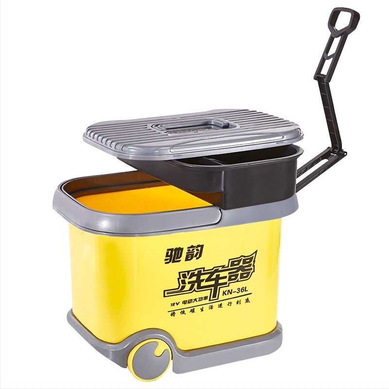 CY-25 Spălător auto cu perie portabilă, alimentare 12V de la brichetă, 60W, debit 6 L, presiune de lucru 9 kg