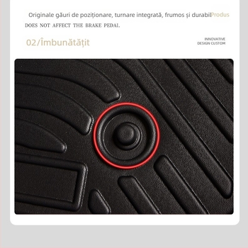 Covorașe auto pentru VW Atlas (TouAng) 2018-2024, Ruichuang, material cauciuc, logo imprimat, personalizare disponibilă, codul produsului 1-3